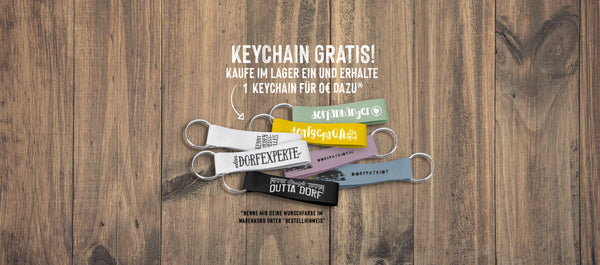 Schnapp Dir einen Dorfkram® Schlüsselanhänger!