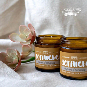 Dorfkind Kerze. Duftkerze im Glas mit Spruch. Dorfkindmoment. Dorfkram®