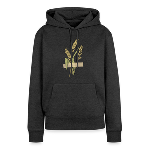 Getreide / Weizen / Ährenfrau / Damen Premium Hoodie - Anthrazit meliert