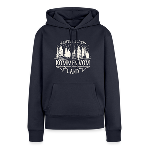 Echte Helden kommen vom Land / Damen Premium Hoodie - Navy