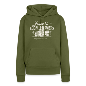 Support local Farmers / Unterstütze die Bauern / Damen Premium Hoodie - Khaki