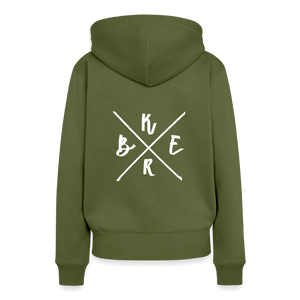 Kerb Badge / Damen Premium Hoodie - Khaki