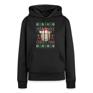 Mährry Christmas / Weihnachten Schaf / Ugly Christmas Sweater / Damen Premium Hoodie - Schwarz