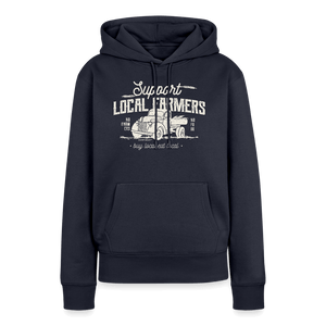 Support local Farmers / Unterstütze die Bauern / Damen Premium Hoodie - Navy