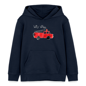 Feuerwehrauto Feuerwehr Wiu Sirene / Kinder Organic Hoodie - Navy