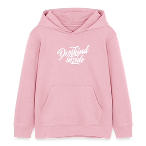 Dorfkind inside / Kinder Organic Hoodie - Hellrosa