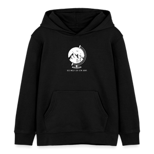 Die Welt ist ein Dorf / Kinder Organic Hoodie - Schwarz