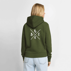 Kerb Badge / Damen Premium Hoodie - Khaki