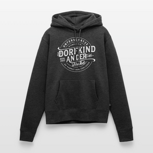 Unterschätze niemals ein Dorfkind an der Theke, du kannst nur verlieren / Damen Premium Hoodie - Anthrazit meliert