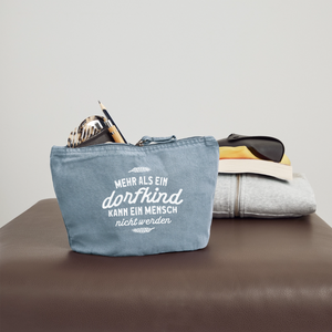 Witzige Kosmetiktasche mit Dorfkind Motiv - Accessoire TĂ€schchen Spruch Makeup Tasche