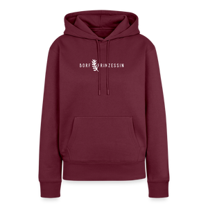 Dorfprinzessin / Dorf Prinzessin / Damen Premium Hoodie - Burgunderrot