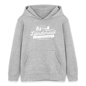 Landcrew - Dorfkind für immer / Kinder Organic Hoodie - Grau meliert