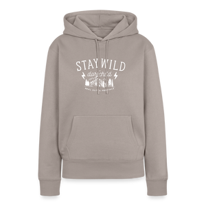 Stay Wild Dorfchild / Damen Premium Hoodie - Taupe