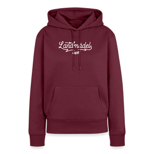 Landmädel / Damen Premium Hoodie - Sonderedition - Burgunderrot