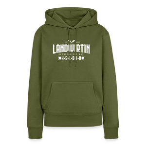 Landwirtin buchstabiert man Heldin / Damen Premium Hoodie - Khaki