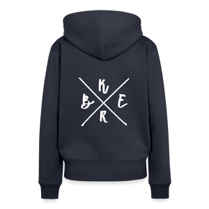 Kerb Badge / Damen Premium Hoodie - Navy