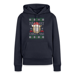 Mährry Christmas / Weihnachten Schaf / Ugly Christmas Sweater / Damen Premium Hoodie - Navy