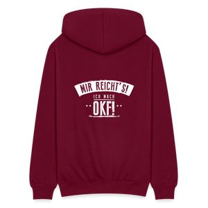 Mir reichts ich mach OKF / Herren Premium Sweatjacke - Bordeaux