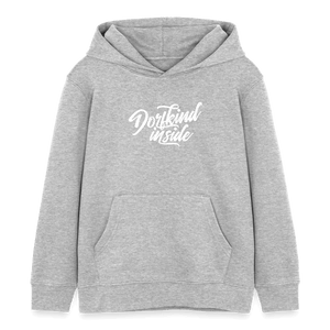 Dorfkind inside / Kinder Organic Hoodie - Grau meliert
