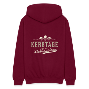Kerbtage / Unisex Kapuzenjacke - Bordeaux