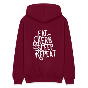 Eat Kerb Sleep Repeat / Herren Sweatjacke - Bordeaux