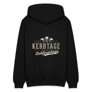 Kerbtage / Unisex Kapuzenjacke - Schwarz