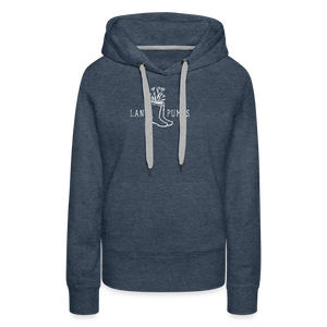 Landpumps Dorfpumps / Damen Premium Hoodie - Jeansblau