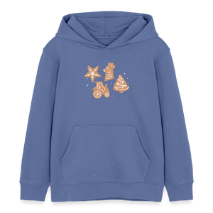 Weihnachtsplätzchen / Kinder Organic Hoodie - Blau