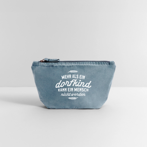 Witzige Kosmetiktasche mit Dorfkind Motiv - Accessoire TĂ€schchen Spruch Makeup Tasche