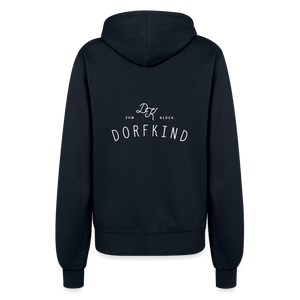 Zum Glück Dorfkind / Damen Premium Sweatjacke - Navy