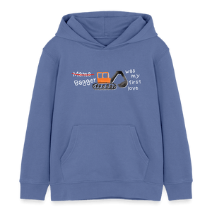 Baggerliebe - Bagger was my first love / Kinder Organic Hoodie - Blau