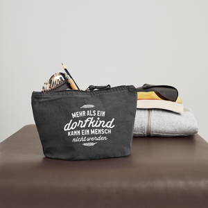 Witzige Kosmetiktasche mit Dorfkind Motiv - Accessoire Täschchen Spruch Makeup Tasche