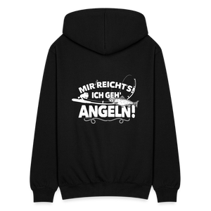 Mir reichts ich geh angeln / Herren Sweatjacke - Schwarz