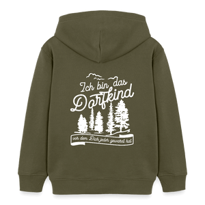 Ich bin das Dorfkind vor dem Dich jeder gewarnt hat / Kinder Organic Hoodie - Khaki