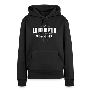 Landwirtin buchstabiert man Heldin / Damen Premium Hoodie - Schwarz