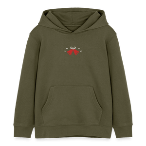 Weihnachtskuh Mo Ho Ho / Kinder Organic Hoodie - Khaki