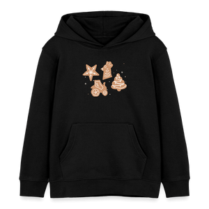Weihnachtsplätzchen / Kinder Organic Hoodie - Schwarz