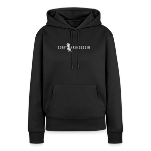 Dorfprinzessin / Dorf Prinzessin / Damen Premium Hoodie - Schwarz