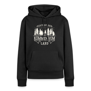 Echte Helden kommen vom Land / Damen Premium Hoodie - Schwarz