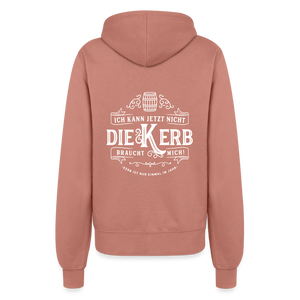 ich kann jetzt nicht / Frauen Kapuzenjacke - Altrosa