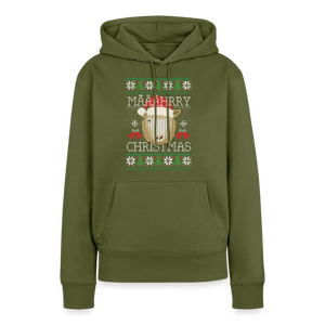 Mährry Christmas / Weihnachten Schaf / Ugly Christmas Sweater / Damen Premium Hoodie - Khaki