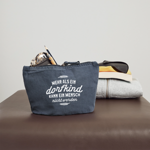 Witzige Kosmetiktasche mit Dorfkind Motiv - Accessoire TĂ€schchen Spruch Makeup Tasche