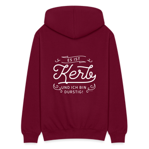 Es ist Kerb und ich bin durtig / Herren Sweatjacke - Bordeaux