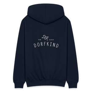 Zum Glück Dorfkind / Herren Premium Sweatjacke - Navy