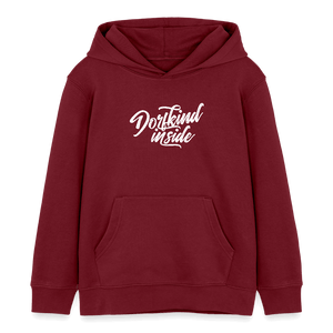 Dorfkind inside / Kinder Organic Hoodie - Burgunderrot