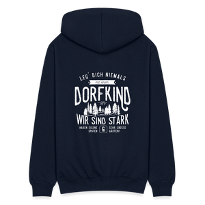 Leg Dich niemals mit einem Dorfkind an / Herren Premium Sweatjacke - Navy