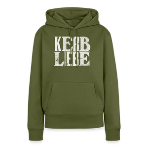 Kerb Liebe / Damen Premium Hoodie - Khaki