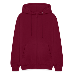 Zum Glück Dorfkind / Herren Premium Sweatjacke - Bordeaux