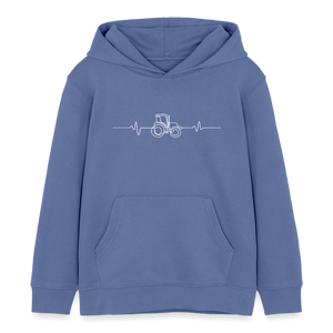 Herzschlag Traktor - Traktorliebe / Kinder Organic Hoodie - Blau