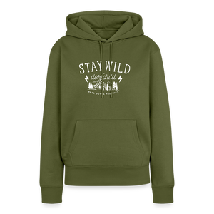 Stay Wild Dorfchild / Damen Premium Hoodie - Khaki